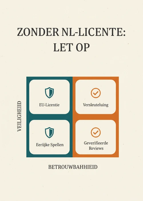 Trustly zonder NL-licentie: let op EU-licentie, versleuteling, eerlijke spellen en geverifieerde reviews als kwadrant.